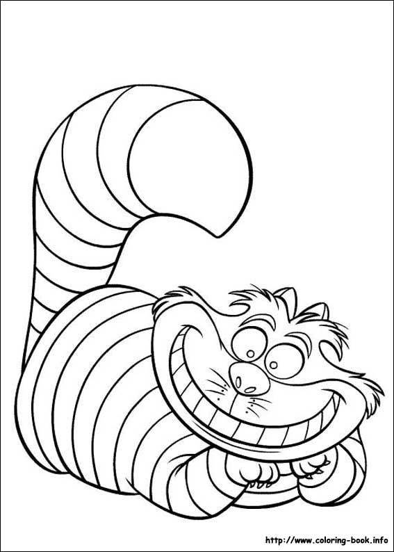 Alice in Wonderland coloring picture